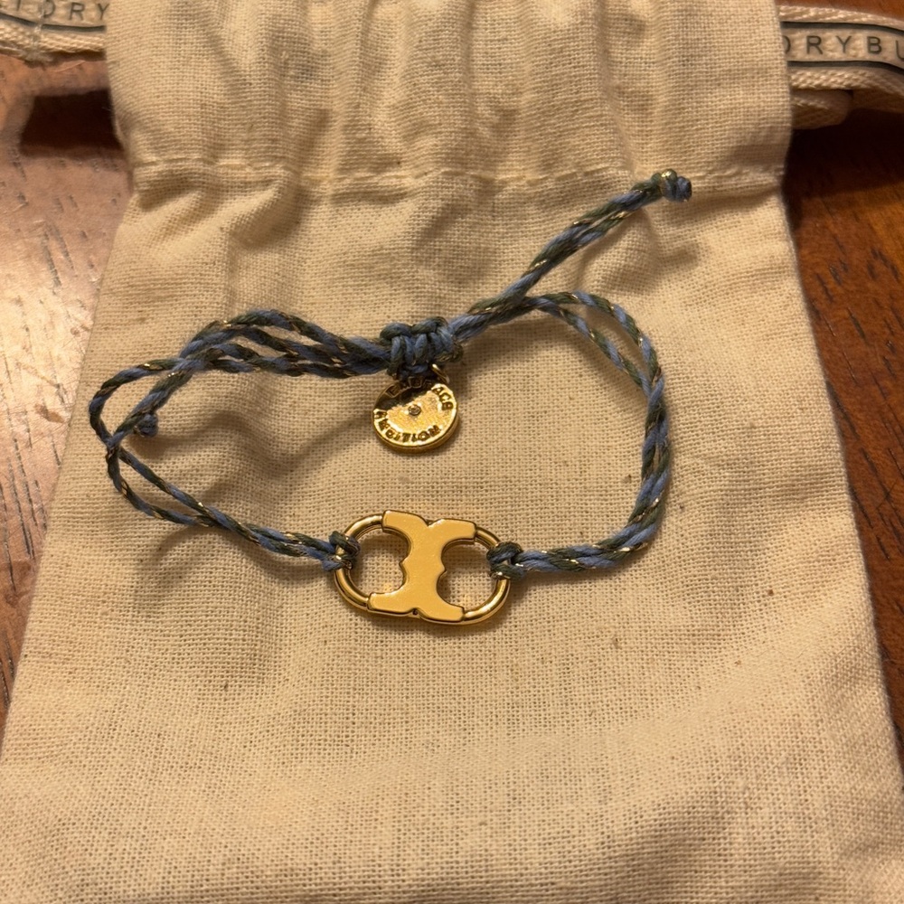 Tory Burch Embrace Ambition Bracelet - blue, green, gold